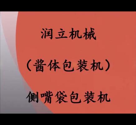 自動(dòng)醬體包裝機(jī)；帶嘴袋包裝機(jī)